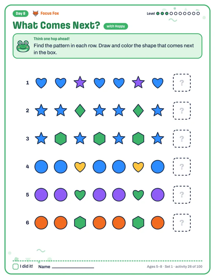 Pattern page